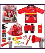 Kids Fireman Costume Set | Washable Dress-Up with Firefighter Accessorie... - €44,24 EUR