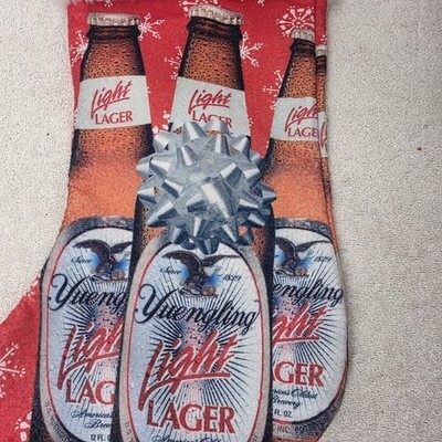 Vintage Yuengling Light Lager Beer Christmas Stocking USA 19” Double Sided Item image 3