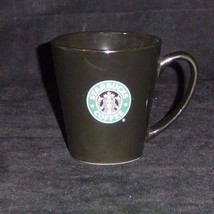 STARBUCKS 2008 Black 10 OZ Green Mermaid Logo Coffee Mug - $10.89