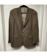 Oscar de la Renta Mens 3 Button Brown Tweed Suit Jacket Blazer Size 42R ... - £34.11 GBP