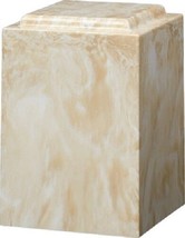 Large/Adult 220 Cubic Inch Windsor Beige Cultured Marble Cremation Urn for Ashes - £187.00 GBP