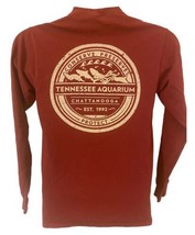 Tennesee Aquarium Size Small Maroon Long Sleeved Crew Neck T-shirt - £8.99 GBP