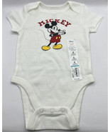 Disney Mickey Mouse Newborn Baby Graphic Short Sleeve Bodysuit Jumping B... - £7.85 GBP