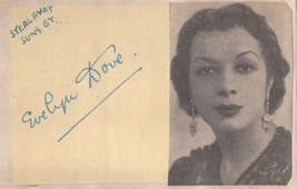 Evelyn Dove First Black Singer On BBC Radio Hand Signed Autograph - £23.76 GBP