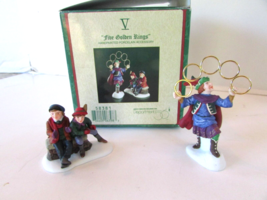 Dept 56 58381 Twelve Days of Christmas Village Series V Five Golden Rings Figure - £7.02 GBP