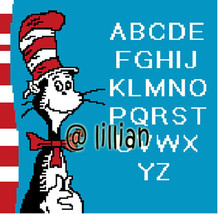 New Dr Seuss Cat In Hat Alphabet Alphabets Counted Cross Stitch Pattern Chart - £3.91 GBP