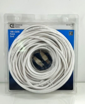 Commercial Electric 100 ft. CAT6 Patch Cord Ethernet Cable in White 1003 044 704 - £23.14 GBP