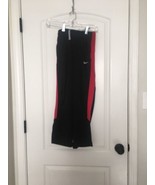 Nike Boys Black &amp; Red Athletic Jogging Track Pants Size Small  - £30.73 GBP