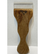 Rare Vintage Handmade Carved Wood and Acrylic Ice Scraper 8 in Long - £18.29 GBP