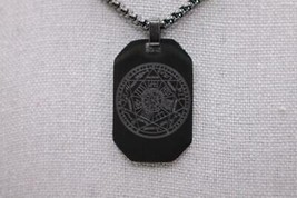 NIB FaithHeart Archangels Sigil Talisman Necklace Stainless Steel 24.5&quot; ... - £14.93 GBP