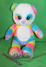 Build A Bear Workshop Rainbow Friends Panda Bear Stuffed Animal Toy 16&quot; - £23.35 GBP