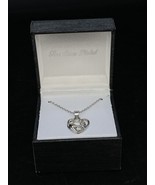 ATT Fine Silver Plated Mother Child Heart Pendant Gift Necklace Mother’s... - £14.00 GBP