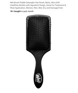 Wet Brush Paddle Detangler Hair Brush Wet and Dry Hair (Black) - $298.78 MXN
