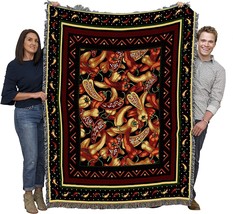 Chili Peppers Blanket by Elena Vladykina - Garden Floral Gift Tapestry, 72x54 - £62.72 GBP