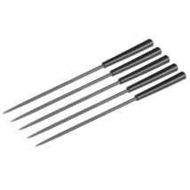 uxcell 5Pcs Second Cut Steel Round Needle File with Plastic Handle, 3mm ... - $12.99