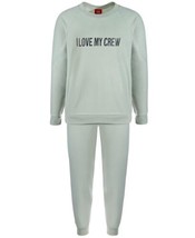 allbrand365 designer Big Kid Crew Love Sweatshirt &amp; Jogger Pant Pajama S... - $30.33
