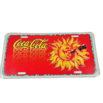 Coca Cola License Plate Sun Drinking Coke Man Cave Coke Collectors NOS V... - $22.43