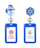 Easter Nurse Retractable Badge Holder Snowman Clip Hard Plastic Reel - $211.80 MXN Easter Nurse Retractable Badge Holder Snowman Clip Hard Plastic Reel - $211.80 MXN