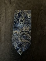 Polo Ralph Lauren Tie Silk Blue Paisley Hand Made Necktie USA - £18.68 GBP