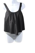 Swimsuit SouqFone High-Waisted Tummy Control Striped 2 Piece Swimsuit Si... - $13.85