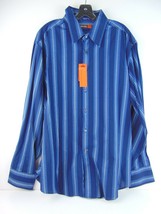 Nyne Blue Long Sleeve Cotton Button Up Shirt Mens XXL Nwt - $29.69