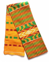 Handwoven Kente Stole Kente Scarf Asante Sash African Textile African Art Cloth - £24.12 GBP