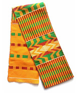 Handwoven Kente Stole Kente Scarf Asante Sash African Textile African Ar... - $41.05 CAD