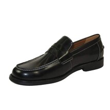 Men's Shoes STEVE MADDEN Leather Upper Penny Slip on Natan Black image 3