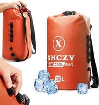 The X Xhczy Portable 30L Cooler Bag With Roll Top, Classic, Picnic And Beach. - £40.79 GBP