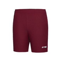 YONEX 24S/S Men&#39;s Badminton Woven Shorts Sports Pants Wine NWT 241PH003M - $44.01