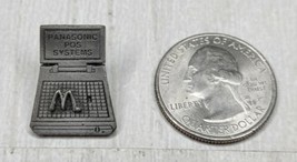 McDonald&#39;s Vintage Panasonic POS Systems Enamel Lapel Pin Button Computer  - $11.99