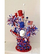 Patriotic Handmade Red, White, and Blue Arrangement - £19.65 GBP