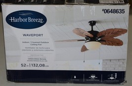 Harbor Breeze 0648635 Waveport 52 Inch Indoor Covered Outdoor Aged Bronze Fan image 2