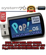 POP!_OS 22.04 Installer &amp; Live USB Flash Drive – Dual Boot (Intel + NVIDIA) - $13.85