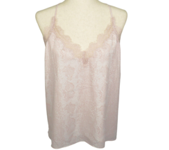 Peyton Jensen Pale Pink Snake Print Lace Trimmed Sleeveless Blouse Size ... - $24.99