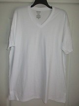 Nordstrom MENS SHOP V-Neck SSL Supima Cotton T-Shirt White XXL UPC63  - $7.26