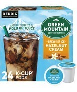 Green Mountain Brew Over Ice Iced Hazelnut Cream Coffee 24 to 144 Count K cups  - £15.74 GBP - £75.10 GBP