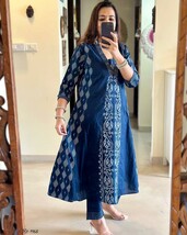 Indian Designer Salwar Kameez, Readymade Party/Ethnic Cotton kurti gift ... - $1,884.61 MXN