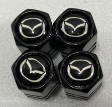 New Genuine Black Metal Tire Air Stem Valve Covers Set. Perfect For Mazd... - $371.68 MXN