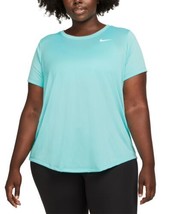 MSRP $25 Nike Plus Size Dry Legend Training Top Blue Size 1X (STAINED) - £14.21 GBP