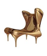 interoknack Designer High Heel Lounge Chair  Electroplated Fiberglass A... - $36,732.14 MXN