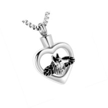 Jewelry for Ashes Heart Wolf Pendant Locket - £49.17 GBP