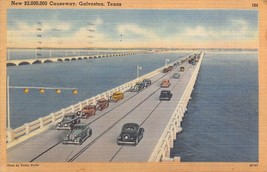 Galveston Tx~Public Fishing PIER-CAUSEWAY-AERIAL BUSINESS~1947 Lot 3 Postcards - £4.56 GBP