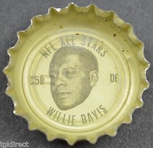 Coca Cola NFL All Star King Size Coke Bottle Cap Green Bay Packer Willie Davis - $6.89