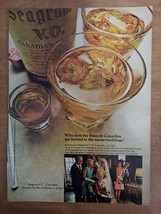 Seagrams VO 1970 Vintage Print Ad Canadian Whiskey Wedding Party Bride G... - $8.90