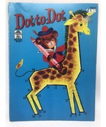 Vintage 1962 Dot to Dot Coloring Book Bear Connect the Dots Merrigold  - $16.78