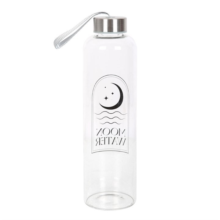 Moon Water Glass Water Bottle - Celestial Crystal Elixir Tumbler Item image 2
