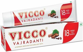 Vicco Vajradanti Tooth Paste Ayurvedic toothpaste 100 grams pack dental care - £6.71 GBP