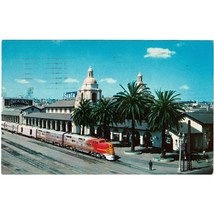 San Diego, CA California Santa Fe Station Depot Train Vintage Postcard - £3.09 GBP