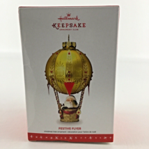 Hallmark Keepsake Christmas Tree Ornament Festive Flyer Hot Air Balloon New 2016 - £29.55 GBP
